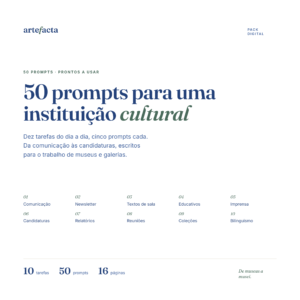 50 prompts para uma instituição cultural
